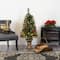 4ft. Pre-Lit Pine, Pinecone & Berries Artificial Christmas Tree, Clear LED Lights